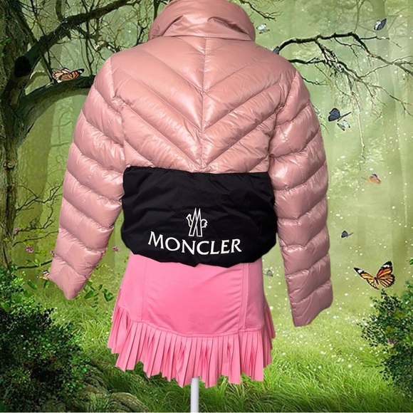 AUNTHENTIC MONCLER MORGA PINK JACKET SIZE 1 - Picture 8 of 16